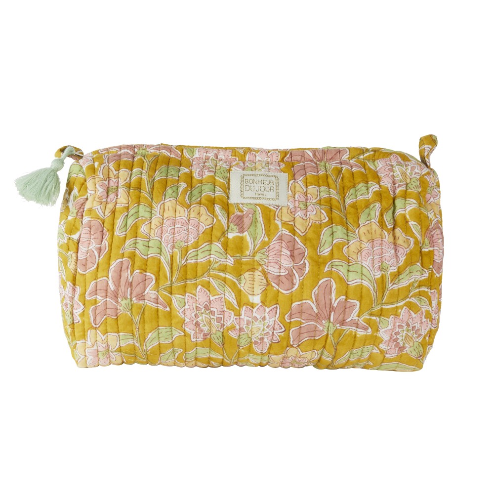 TASSEL PRINTED COSMETIC BAG Bohemian Safran